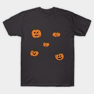 Halloween funny orange pumpkins T-Shirt